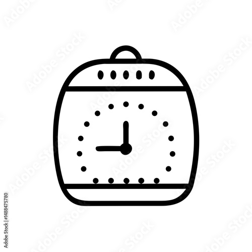Kitchen Timer Icon Representing Cooking Countdown and Time Management