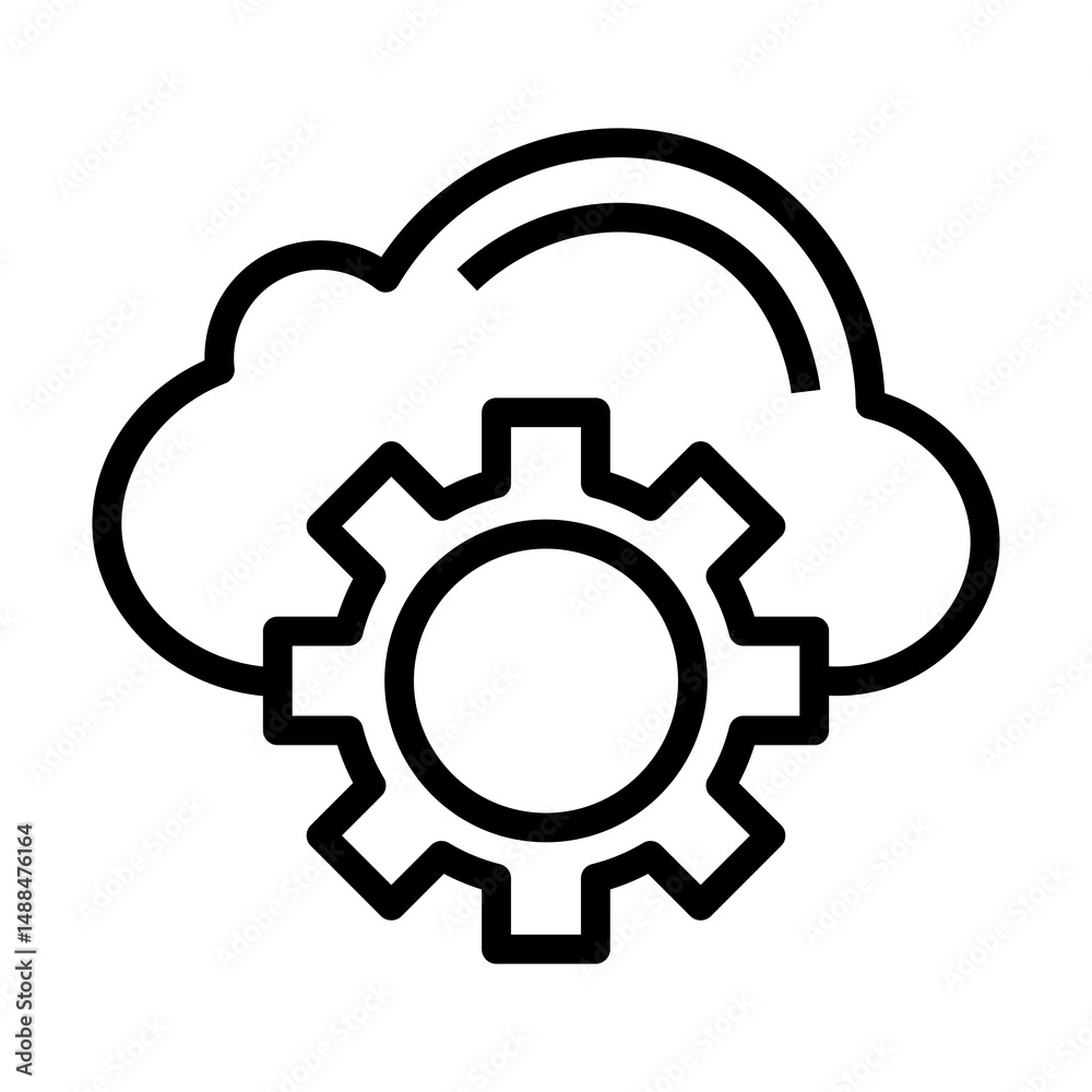 Cloud Computing vector icon Cloud Computing vector icon