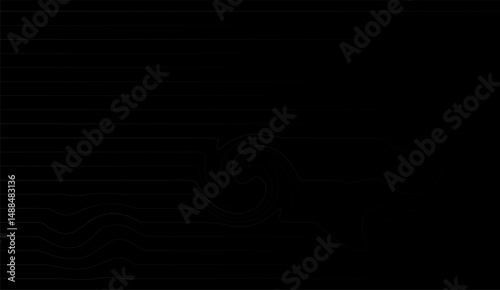 Mystic Black Swirl: Abstract Lines and Curves Creating an Enigmatic Flow, A Dark, Smooth Texture that Invites Curiosity and Enhances Digital Artistry in Visual Design