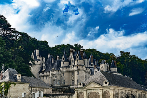 Castle Usse also known as castle of sleeping beauty, XV century. River Loire valley, France	