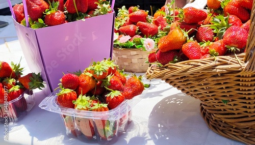strawberries in a basket