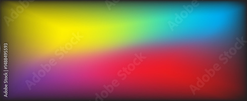 Abstract clear blue sky. Rainbow pastels. Light blue, pink and yellow color vector banner. Pastel gradient sky pattern. Blurred light fuzz colorful gradient background. Vector soft horizontal backdrop