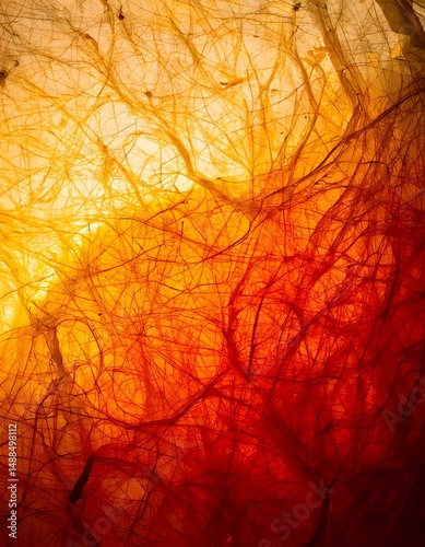Abstract Veins of Light and Color