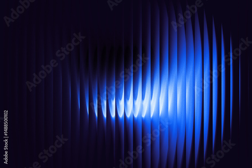 White-light blue-blue glass gradient on a black background — an atmospheric, cybernetic pattern with bright iridescence and a transparent, almost liquid form. photo