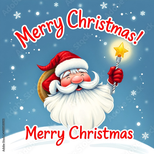 Santa Claus, Saint Nick, Merry Christmas Card, Holiday Celebration, Funny