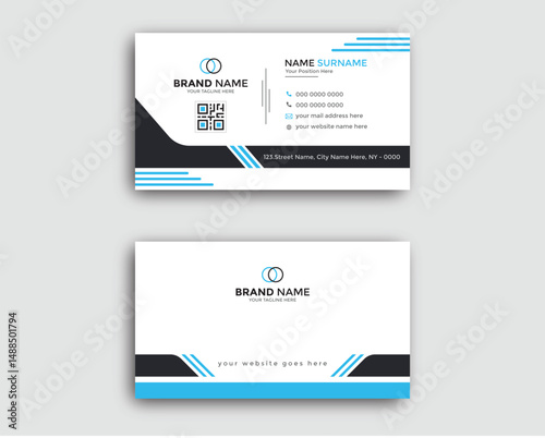 Modern Corporate Business Card Template Design