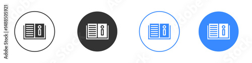 guide book icon editable flat vector illustration concept.