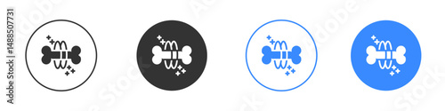 Strong healthy bones icon editable flat vector illustration concept.