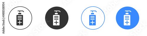 Sanitizer icon editable flat vector illustration concept.