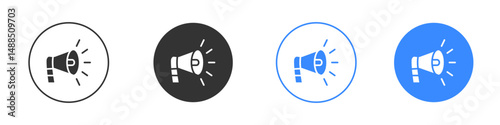 Promotion icon editable flat vector illustration concept.