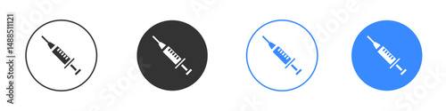 Needle icon editable flat vector illustration concept.