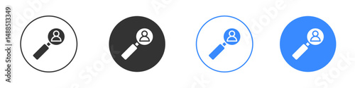 Hiring icon editable flat vector illustration concept.