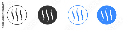 Heat icon editable flat vector illustration concept.