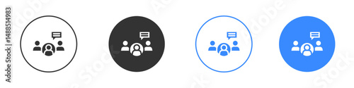 Expert opinion icon editable flat vector illustration concept.