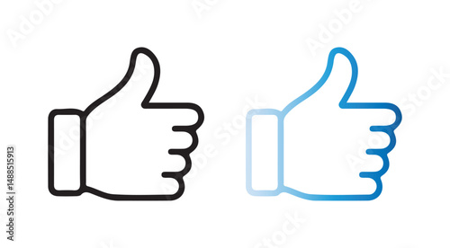 thumb up and down icons