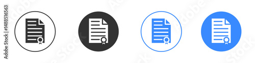 Declarations icon editable flat vector illustration concept.
