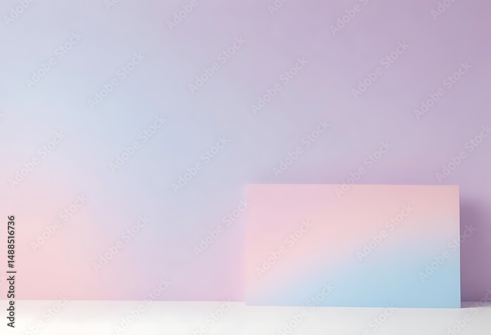 Obraz premium Soft Pastel Holographic Gradient