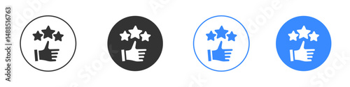 Customer feedback icon editable flat vector illustration concept.