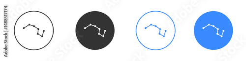 Constellation icon editable flat vector illustration concept.