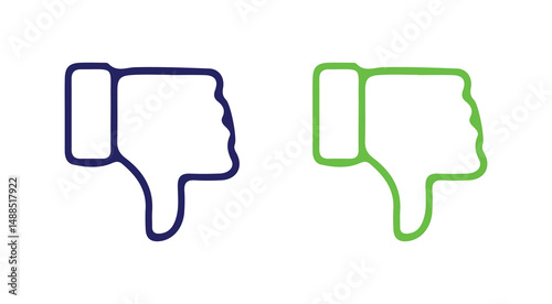 Thumb up & thumb down icon. like symbol. Vector  illustration eps 10