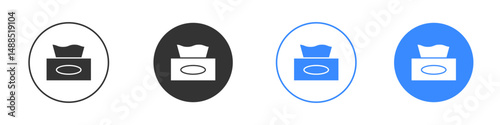 Box tissue icon editable flat vector illustration concept.