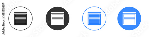 Blinds icon editable flat vector illustration concept.