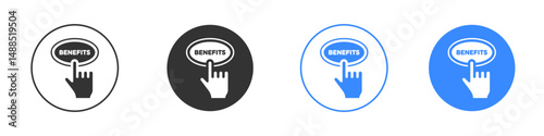 benefits icon editable flat vector illustration concept.