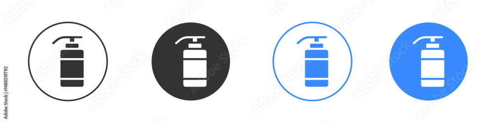 Fototapeta premium Baby shampoo icon editable flat vector illustration concept.