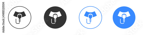 Ultrasound icon editable flat vector illustration concept.