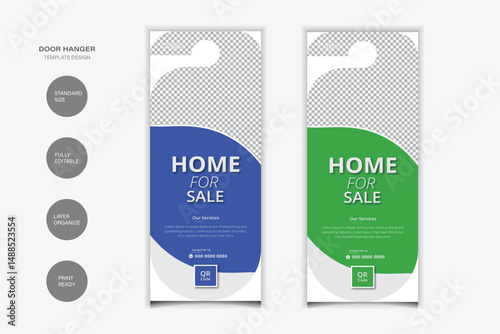 Home for Sale Door Hanger Design For Your Business 