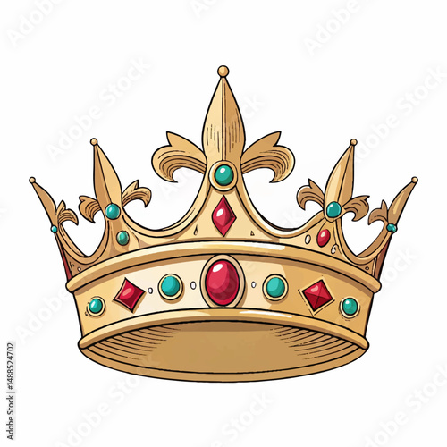 royal crown vector