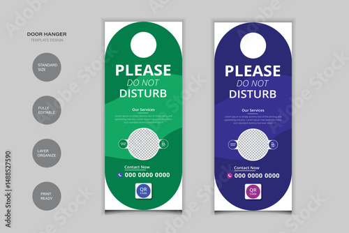 Please Do Not Disturb Door Hanger Design For Your Business
