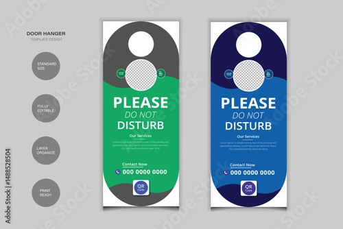 Please Do Not Disturb Door Hanger Design For Your Business
