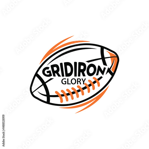 Gridiron Glory American Football Logo Design