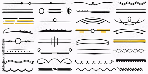 Collection of Decorative Dividers & Ornamental Lines