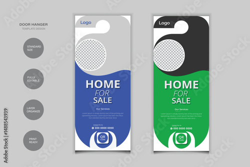 Home for Sale Door Hanger Design For Your Business 