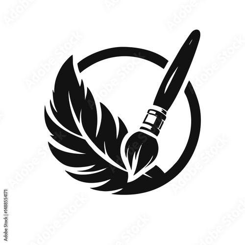 vector drawing with feather pen