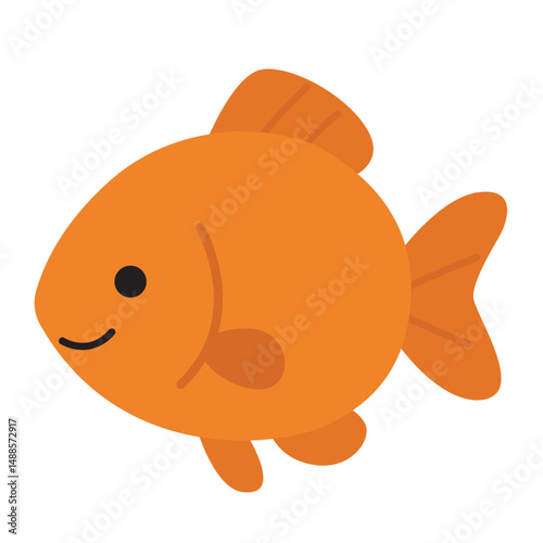 Cute fish. ideal for cheerful designs. Great for children's artwork, greeting cards, and social media posts
