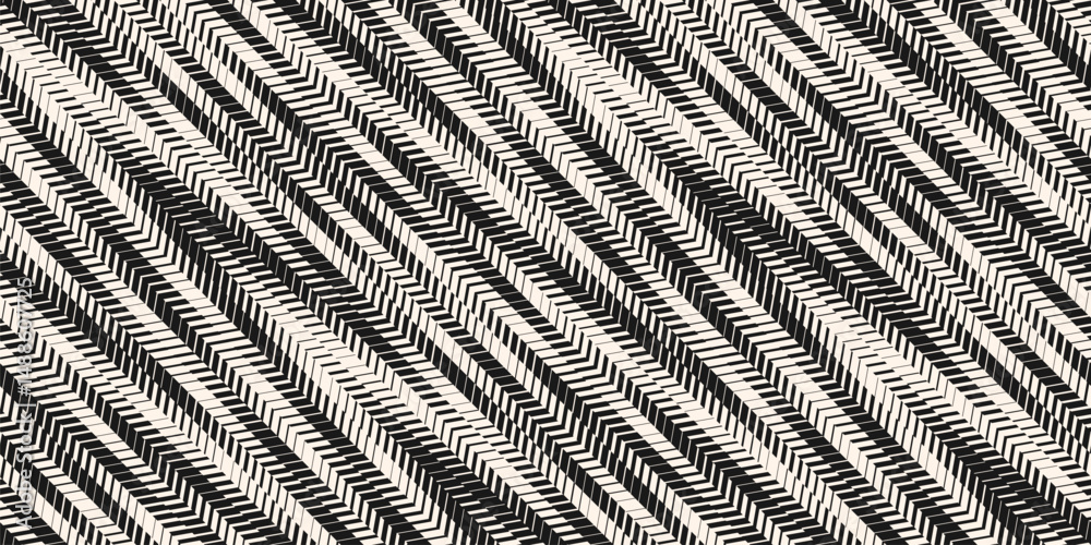 Vector abstract geometric seamless pattern with diagonal lines, tracks, halftone stripes. Extreme sport style background, urban art. Trending sporty texture. Stylish sports pattern. Dynamic design