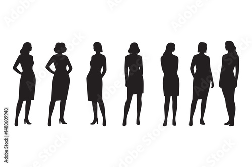 This captures the idea of a group of business people in silhouette form, possibly walking or standing together as a team Let me know if you'd like a more formal or creative version