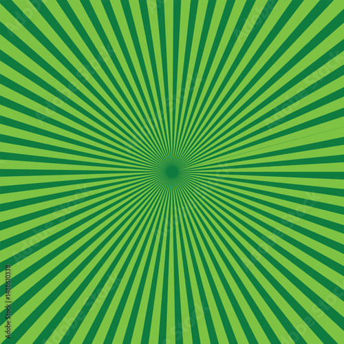 Green starburst background