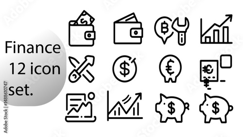 set of business icons