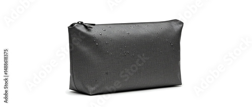 black leather bag isolated