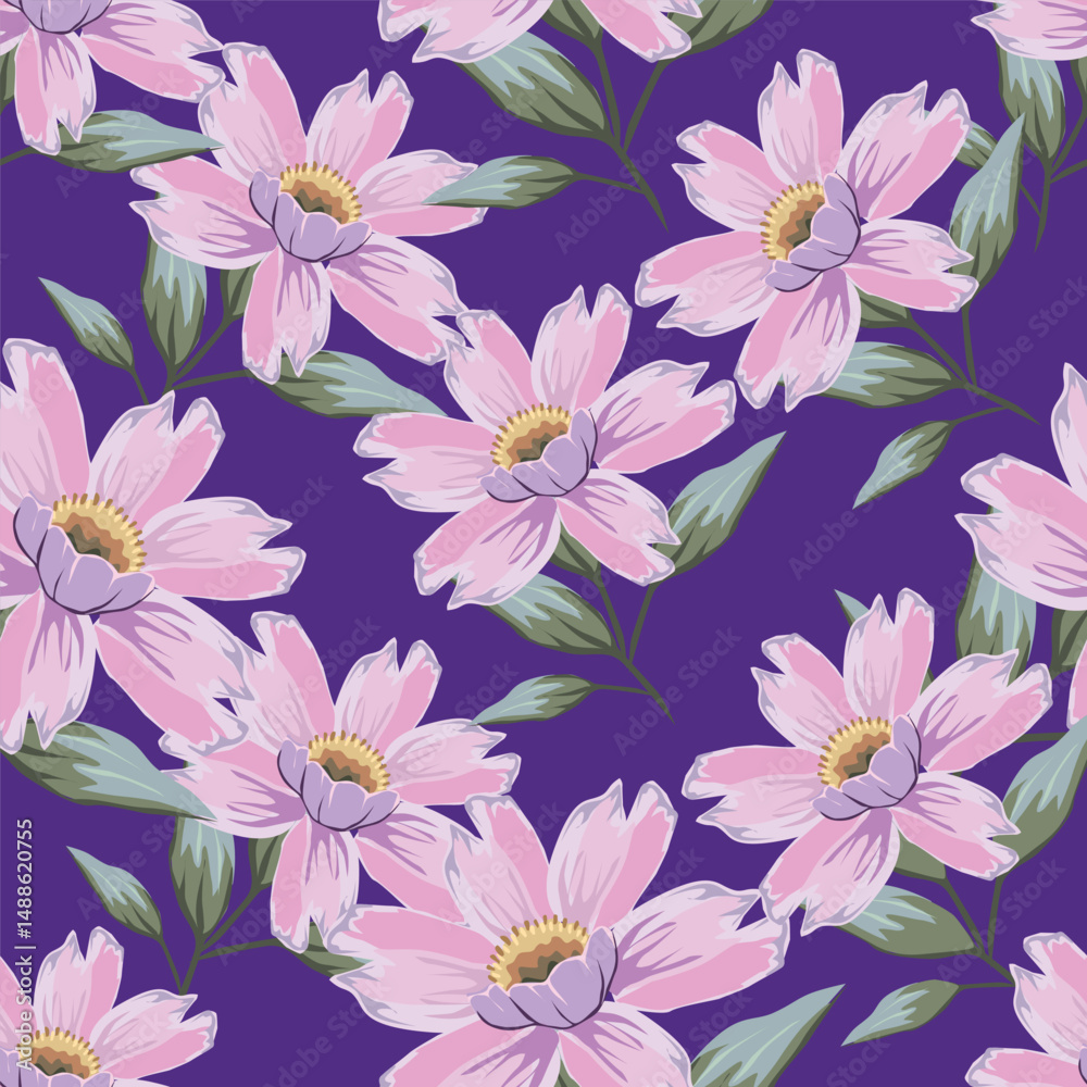 Seamless pattern with floral background Seamless pattern with floral background