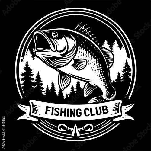 Epic Bass Fishing Catch – Jumping Largemouth Bass Artwork"
