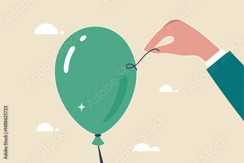 Strong economic structure, robust and tough stock or company, bitcoin or crypto currency to hedge against money, resilience and hard to explode, tough and strong balloon make needle bent.