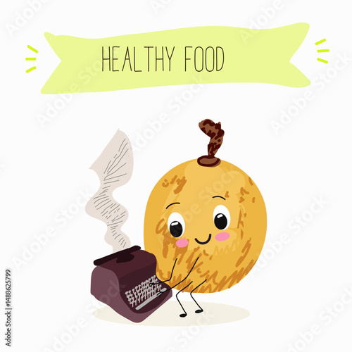 Pitomba fruit cute funny cheerful characters with different poses and emotions. Vector hand drawnvector illistration.