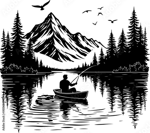 Epic Bass Fishing Catch – Jumping Largemouth Bass Artwork"