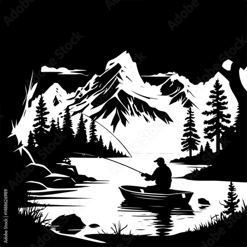 Epic Bass Fishing Catch – Jumping Largemouth Bass Artwork"