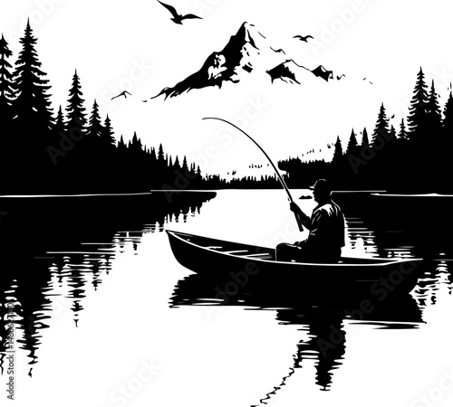 Epic Bass Fishing Catch – Jumping Largemouth Bass Artwork"